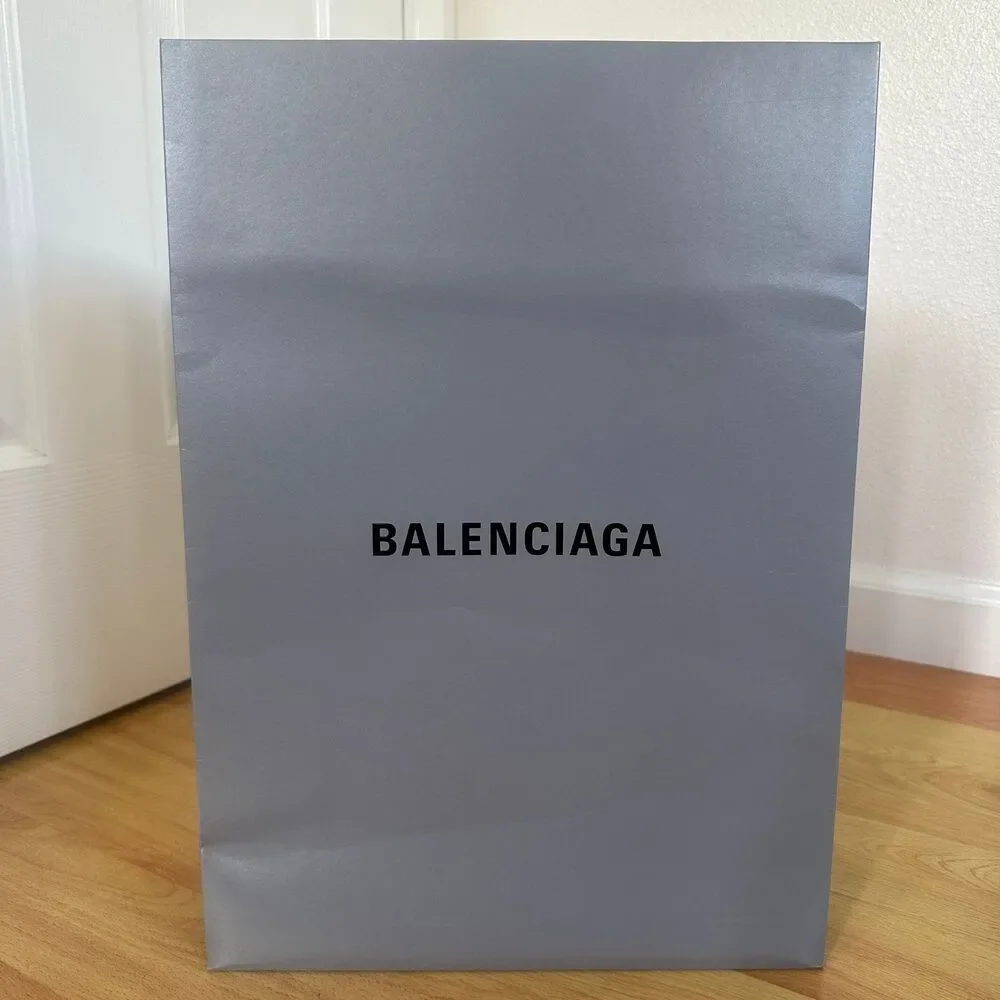Balenciaga Paper Shopping Bag - grey medium, 17.75